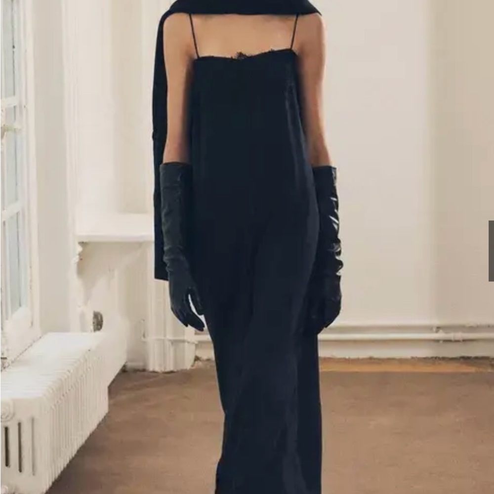 Zara Black Lace Detail Dress